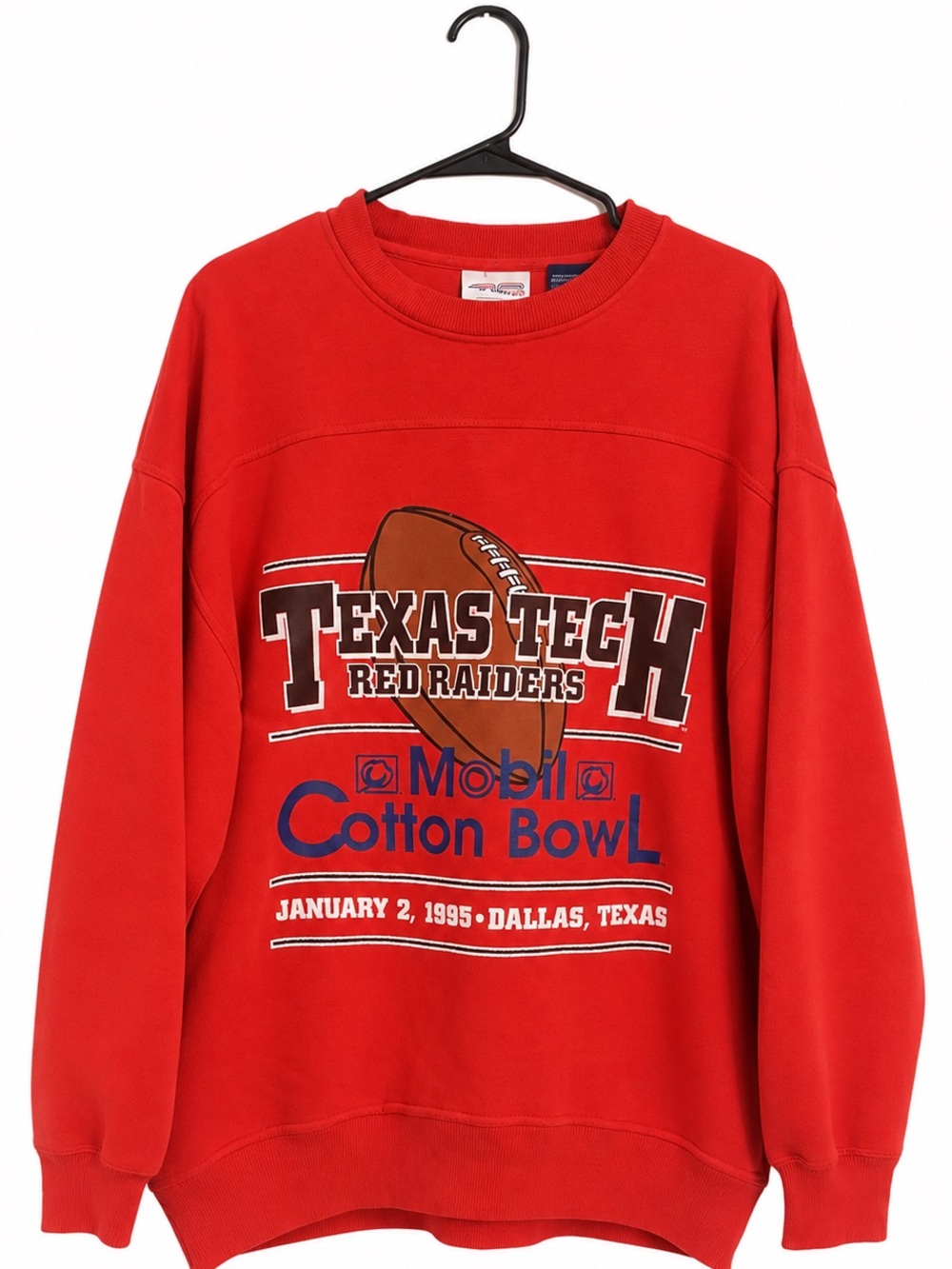Vintage 1995 Texas Tech Red Raiders Mobil Cotton Bowl Sweatshirt – Men’s Large